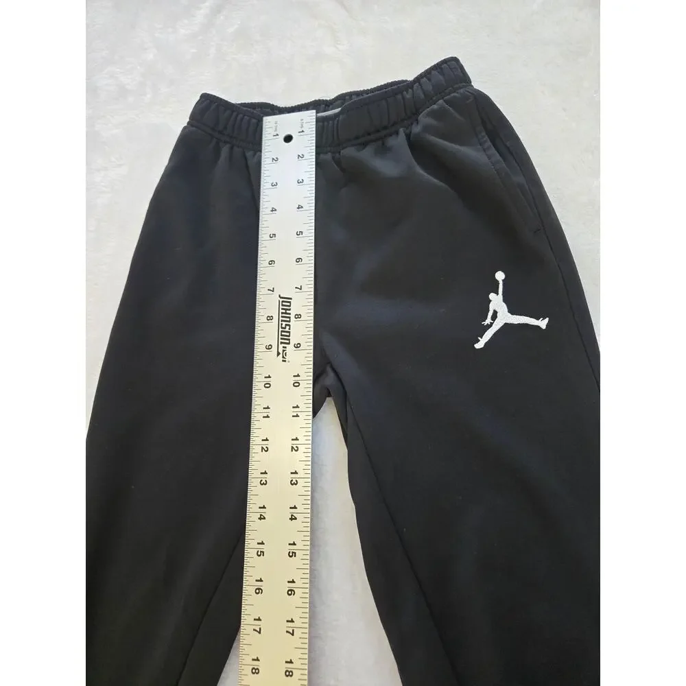 Jordan Jogger Sweatpants Boys 10-12 Black Jumpman Athletic Pants